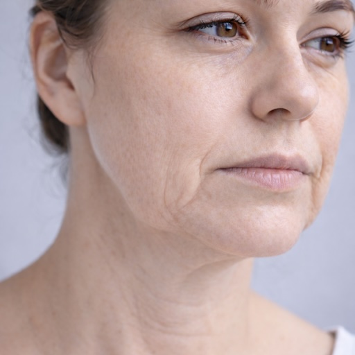 Early jowling and reduced jawline support